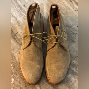 OFFICINE CREATIVE STONE TAN BEIGE TAUPE SUEDE CHUKKA DESERT BOOTS 46/ 13 $450